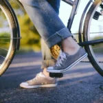 Person riding bicycle