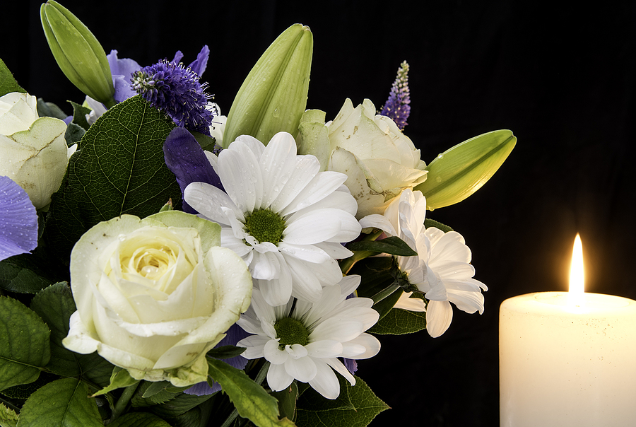 bigstock-Funeral-Bouquet-Purple-White-F-451424595